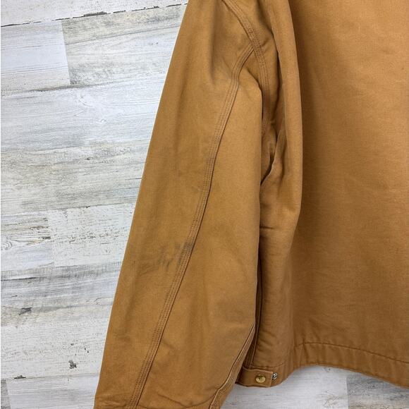 Carhartt vintage 1995 mens 54 Tall blanket lined detroit duck jacket 6BJL coat - Picture 6 of 8